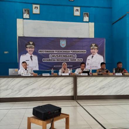 PAMBAKAL BAWAHAN SEBERANG HADIRI MUSRENBANG KECAMATAN MATARAMAN TAHUN 2026